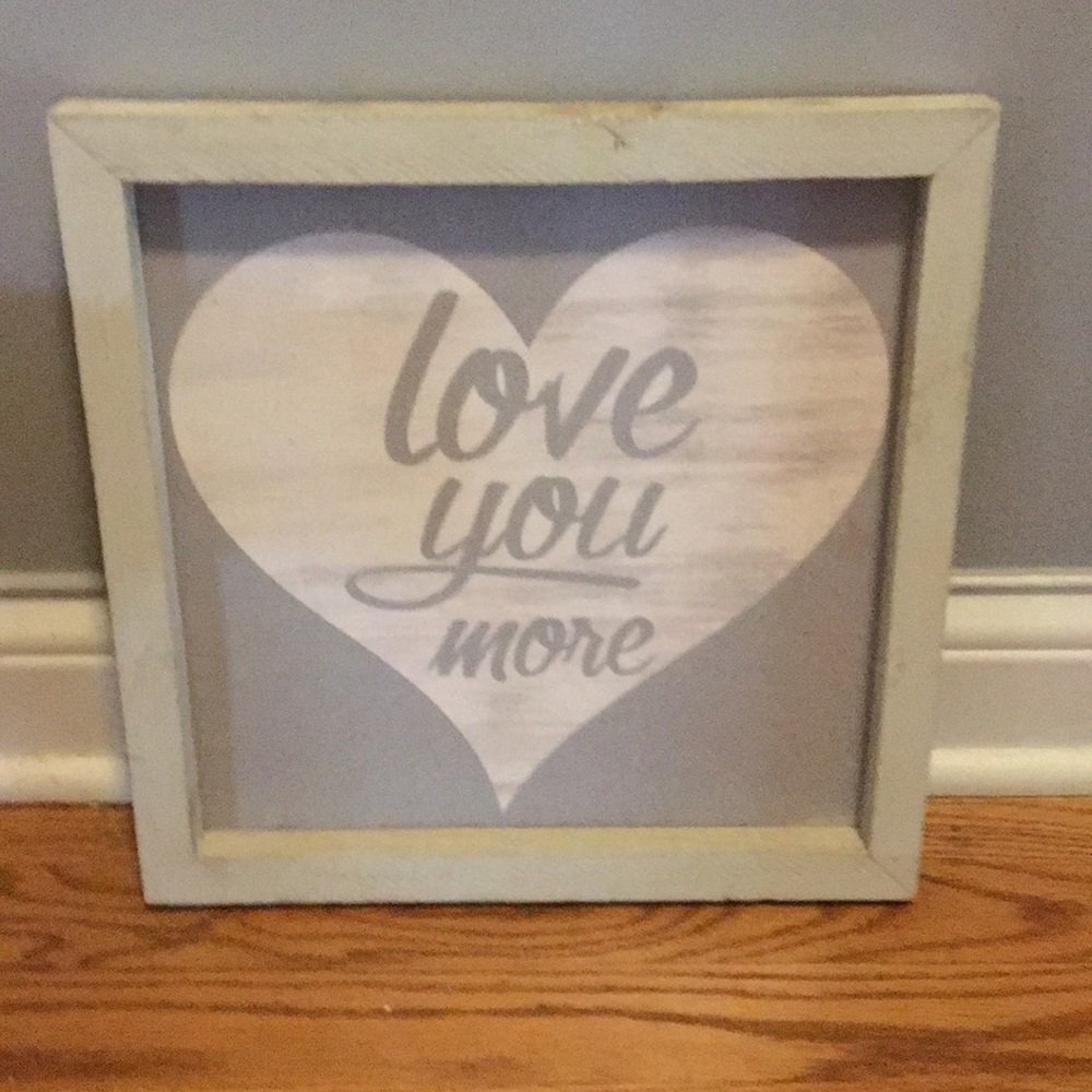 Love you more wall art